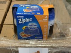 BULK LOT (NEW) PRODUCT CONSISTING OF (60 +/-) ZIPLOC CONTAINERS