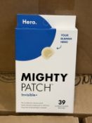 BULK LOT (NEW) PRODUCT CONSISTING OF (2,668 +/-) HERO MIGHTY PATCHES