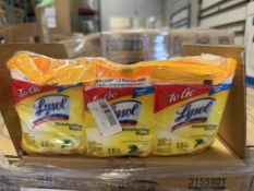 BULK LOT (NEW) PRODUCT CONSISTING OF (3,696 +/-) LYSOL WIPES