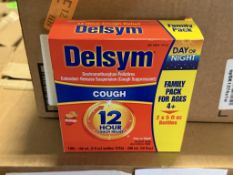 BULK LOT (NEW) PRODUCT CONSISTING OF (67 +/-) DELSYM COUGH