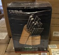 SAVEUR SELECTS VOYAGE SERIES 17-PCS KNIFE SET (NEW