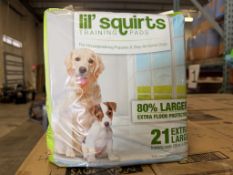 PACKS OF LIL' SQUIRTS TRAINING PADS (21 XL EACH)