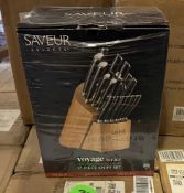 SAVEUR SELECTS VOYAGE SERIES 17-PCS KNIFE SET (NEW