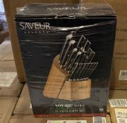 SAVEUR SELECTS VOYAGE SERIES 17-PCS KNIFE SET (NEW