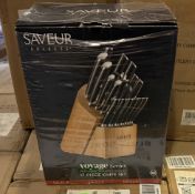 SAVEUR SELECTS VOYAGE SERIES 17-PCS KNIFE SET (NEW