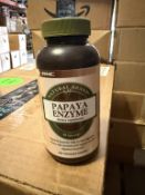 BOTTLES OF GNC PAPAYA ENZYME (80 SERVINGS EACH)