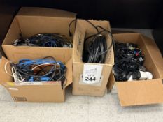 VARIOUS CABLES, SECURITY CAMARA, ETC.