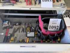 LOT CONSISTING OF ASSORTED HAND TOOLS W/ TOOL BAG