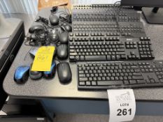 LOT CONSISTING OF VARIOUS KEYBOARDS AND MICE