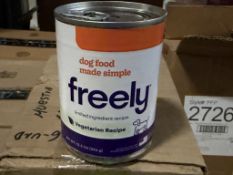 CANS OF FREELY VEGETARIAN RECIPE DOG FOOD 12.5 OZ