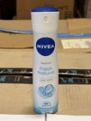 NIVEA DEODORANT SPRAY FRESH NATURAL 5 OZ EACH
