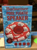 BUDWEISER POOL FLOATIE SPEAKER (NEW)