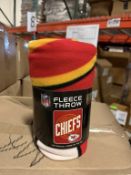 NFL FLEECE THROW KANSAS CITY CHIEF 50