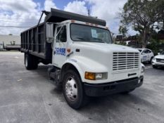 2000 INTERNATIONAL 4700 T445E DIESEL DUMP TRUCK (PICK-UP LOCATION: POMPANO BEACH, FL)
