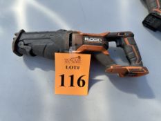 RIDGID 18V CORDLESS RECIPROCATING SAW (PICK-UP LOCATION: ZEPHYRHILLS, FL)