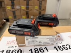 BLACK & DECKER 20V LITHIUM BATTERIES (NEW)
