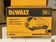 DEWALT DCB124 LITHIUM ION BATTERIES 12V MAX