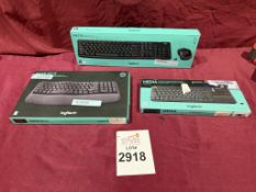 ASSORTED LOGITECH KEYBOARDS