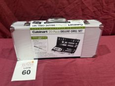 CUISINART 20 PC DELUXE GRILL SET W/CASE (NEW)