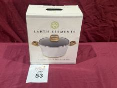 EARTH ELEMENTS 4 QT STOCK POT (NEW)