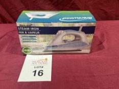 BRENTWOOD STEAM IRON (NEW)