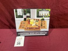 APPETIT CHARCUTERIE BOARD W/KNIFE SET (NEW)
