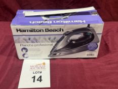 HAMILTON BEACH PROFESSIONAL IRON (NEW)