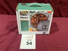 PARINI COOKWARE 1.8 QT CAST IRON DUTCH OVEN (NEW)