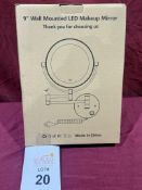 GOSPIRE 9" WALL MOUNTED LED MAKEUP MIRROR (NEW)