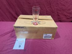 LUMINARC BUDWEISER 16 OZ PILSNER GLASSES (NEW)