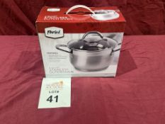 PARINI COOKWARE 4 QT STAINLESS DUTCH OVEN (NEW)