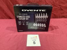 OVENTE 24 PC CUTLERY SET (NEW)