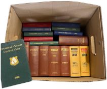 A Collection of Wisden Cricketers Almanacks and Yorkshire County Cricket Club Annual Handbooks. No