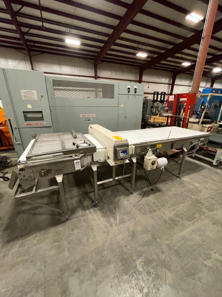 "x2.5" Lock Inspection Systems MET30+ Metal Detector on 42"x164"x40" Conveyor