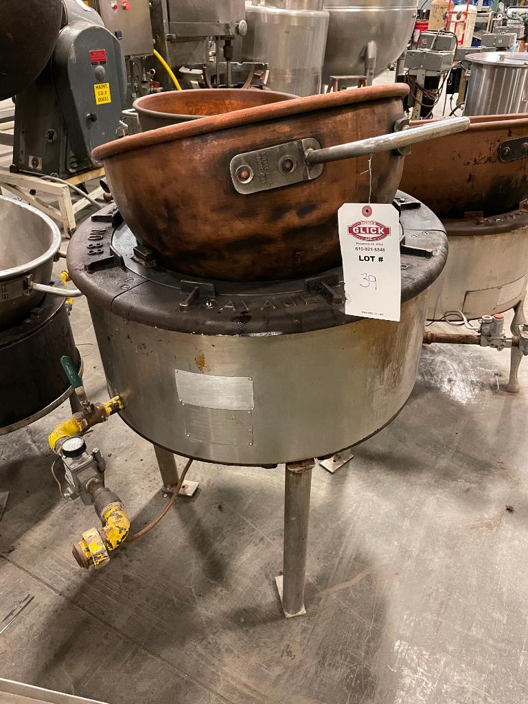 Savage No. 33 Candy Stove Cooker w/ 20" Copper Kettle