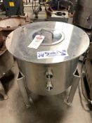 40 Gallon Stainless Steel Cone Bottom Tank - 2" Ports