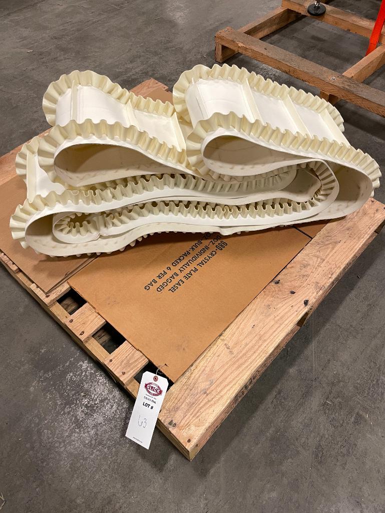 " Cleated Incline Poly Belt for 11' Conveyor