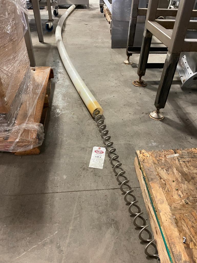 " x 18' Plastic Tube & 21' SS Flexible Conveyor / Auger