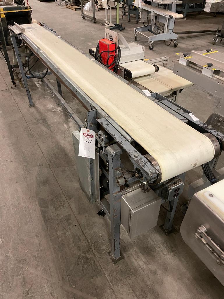 " Steel Belt Conveyor 9' Long x 36" High