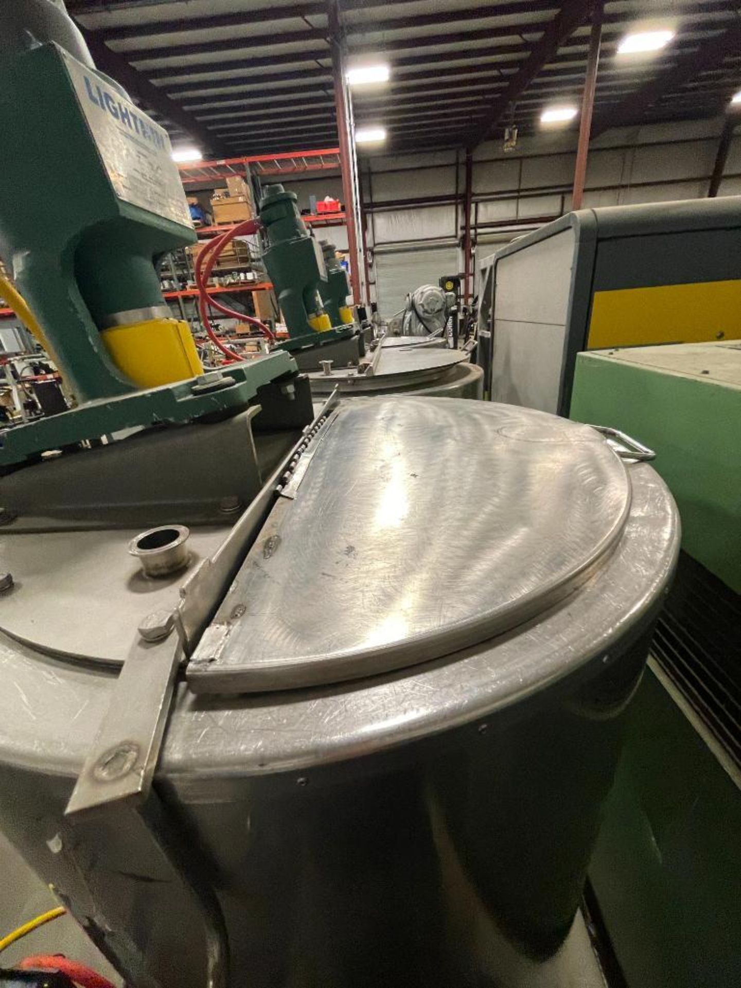 Lightnin R135 100 Gallon Heated Jacket Mixing Tank w/ Lightnin Mixer UNATTACHED ...