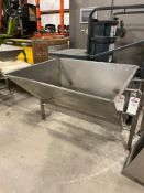 34" x 39" x 24" Stainless Steel Hopper