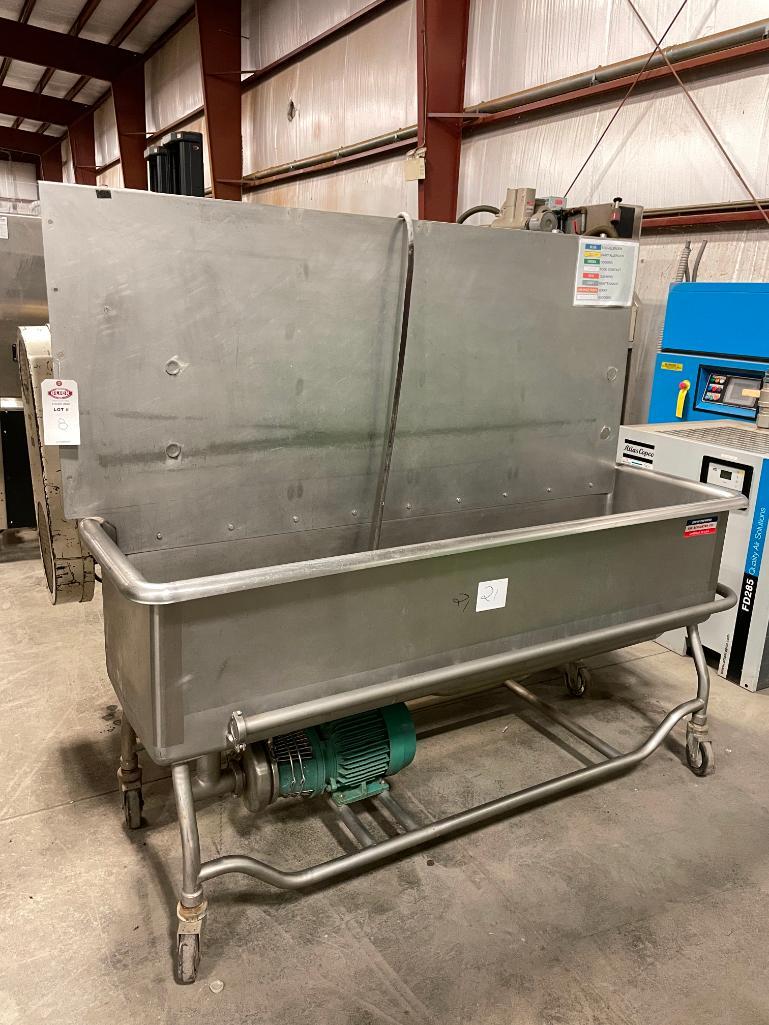 Gallon Stainless Steel COP Wash Tank & Pump 20" x 75" x 14"