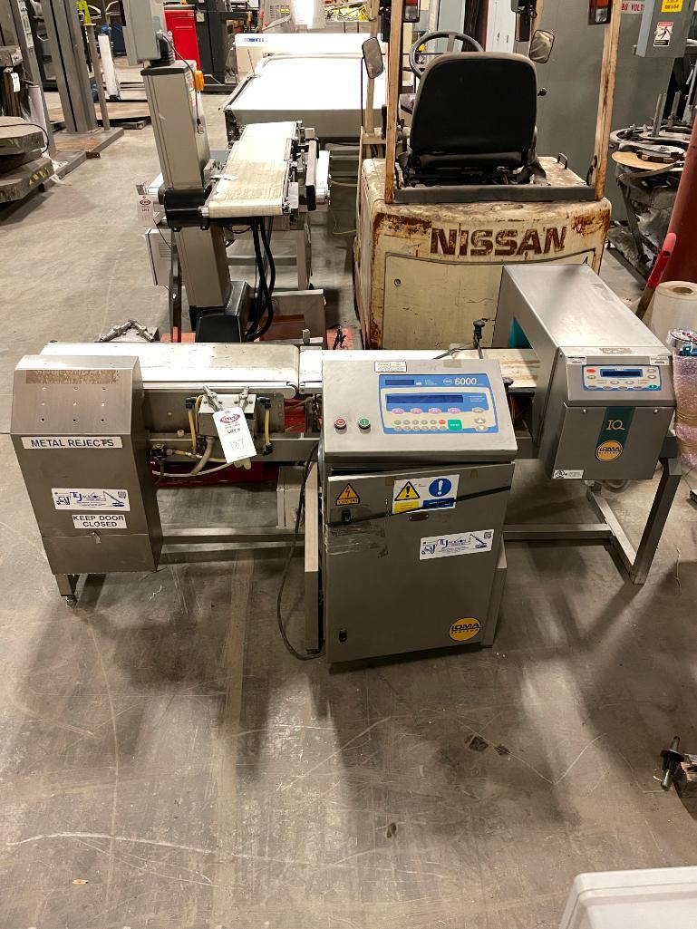 "x4" Loma IQ Metal Detector w/ 6000 Series Scale on 10"x80"x28" Belt Conveyor