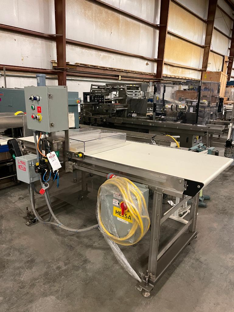 " Portable SS Belt Conveyor 89" Long x 41" High