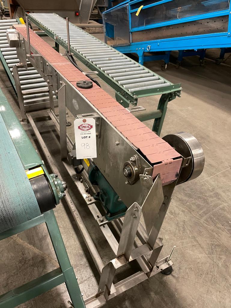 Runway 4.5" Table Top Chain Conveyor 7' Long x 36" High