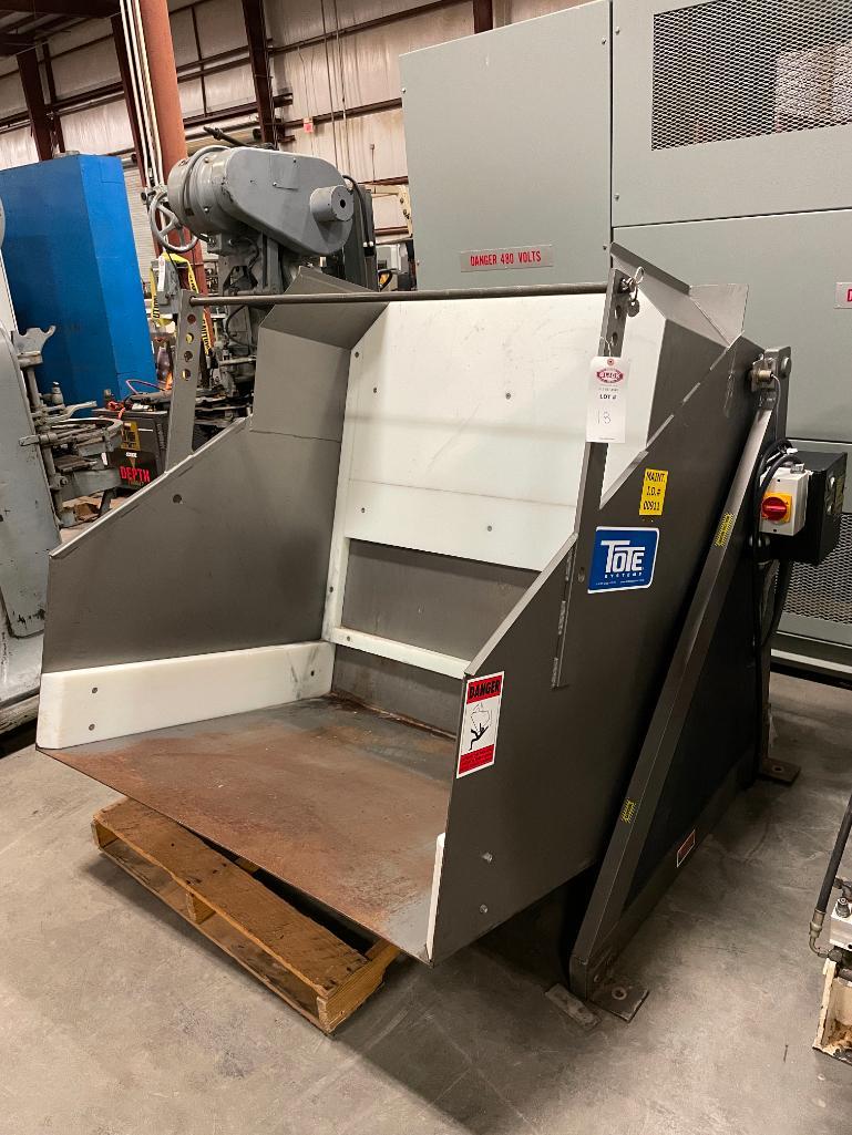 Tote Systems Stainless Steel Bin/Tote Dumper 48" x 40-48"