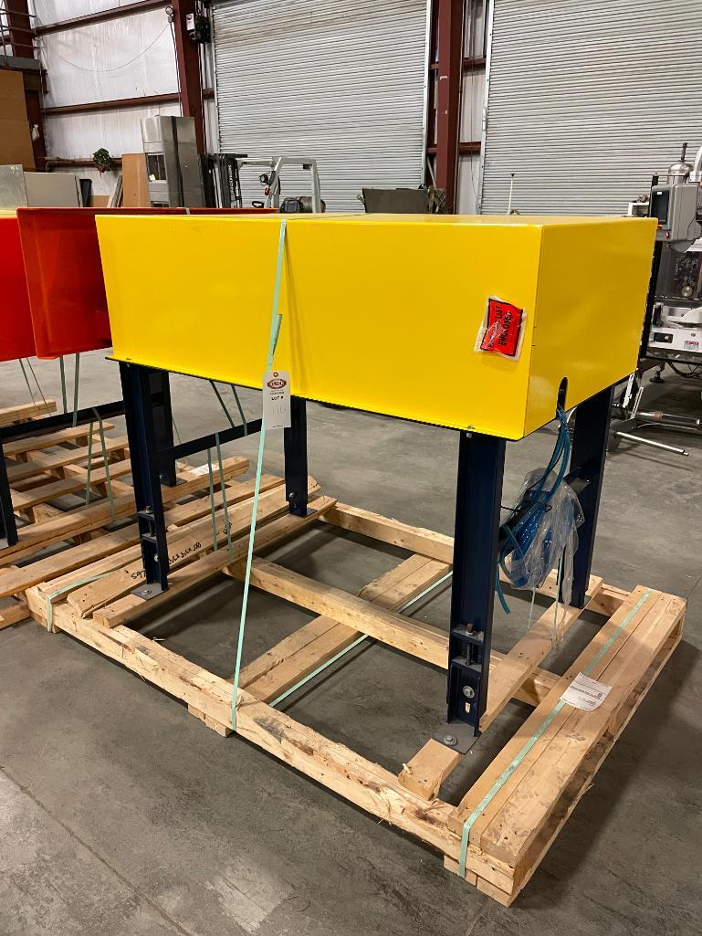 Kyntronics 47" x 18" Pneumatic Cross-Belt Pusher 33" High