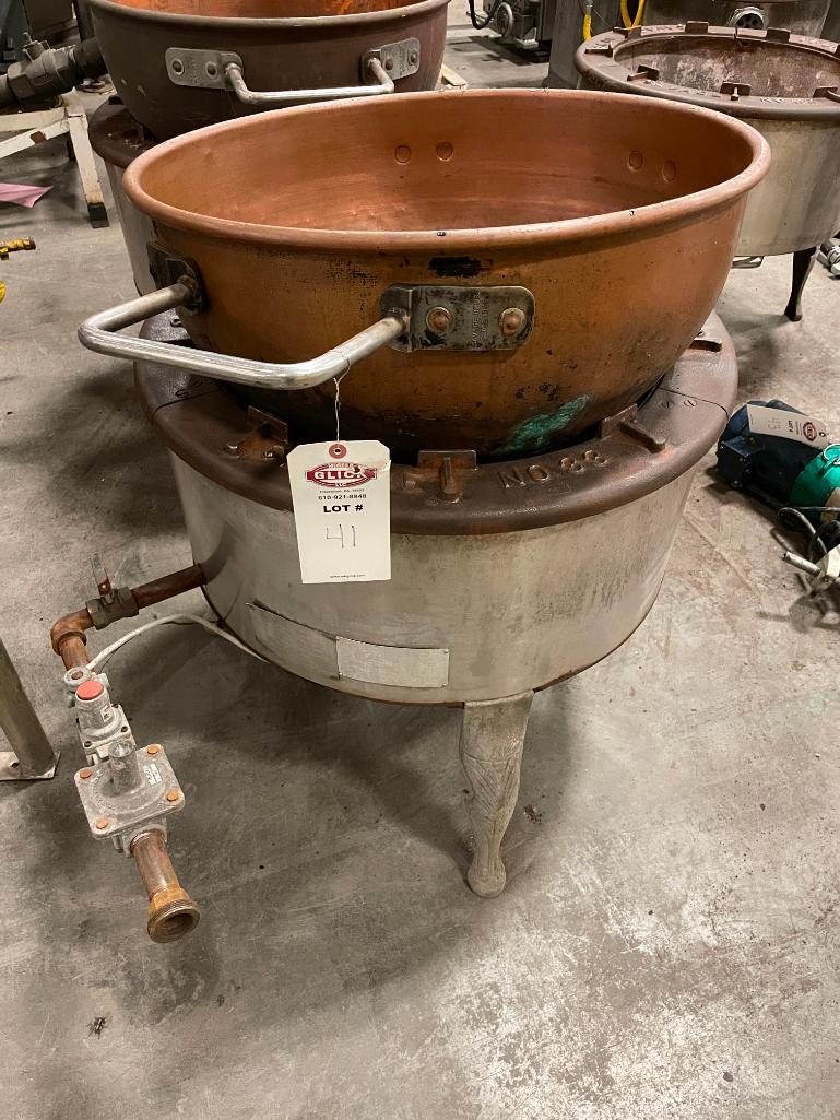 Savage No. 33 Candy Stove Cooker w/ 24" Copper Kettle