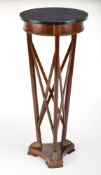 A BRASS MOUNTED MAHOGANY GUERIDON