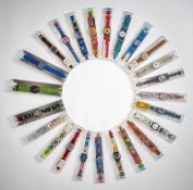 Mixed lot of 24 Swatch watches